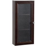 Delridge 13 in. W x 30 in. H Surface-Mount Modular Wall Hutch in Chocolate