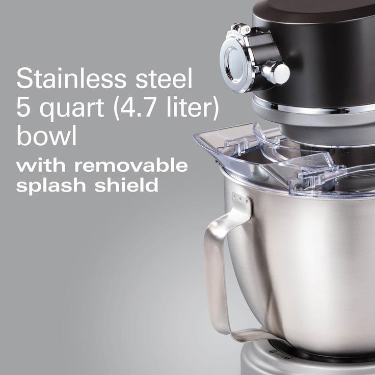 4.5 Qt. 12-Speed Black and Silver Stand Mixer