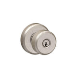 Bowery Matte Black Keyed Entry Door Knob with Greyson Trim - Super Arbor