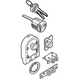 Deadbolt, Solid Bronze Alloy, Brushed Brass, Angle and Flat Strike, Single Cylinder - Super Arbor