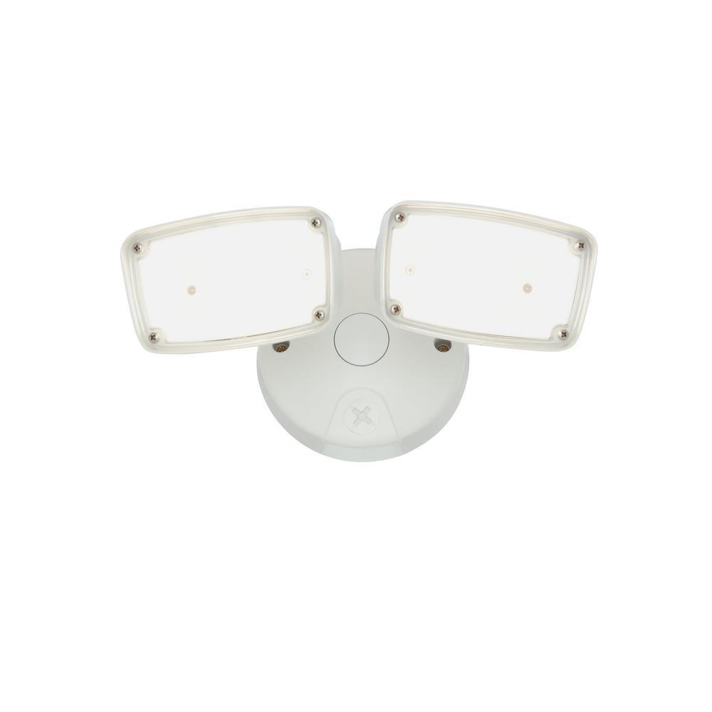 FTS White Smart Bluetooth Outdoor Integrated LED Flood Light Dimmable and Tunable CCT (3000K-5000K) by HALO Home - Super Arbor