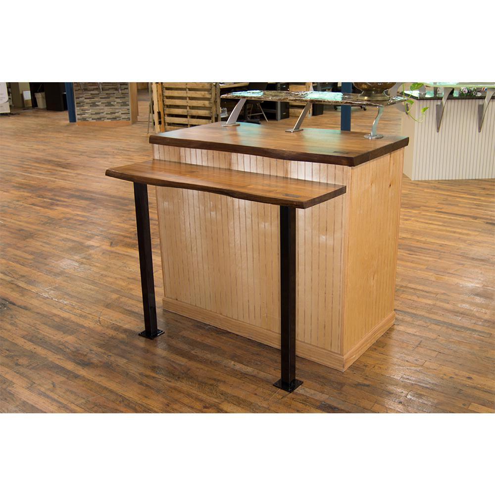 Trajan 34.5 in. Black Countertop Leg - Super Arbor