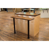 Trajan 34.5 in. Black Countertop Leg - Super Arbor
