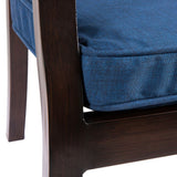 Style Selections Valleydale Texture Blue Seat Pad