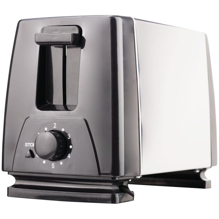 2-Slice Black Extra-Wide Slot Toaster