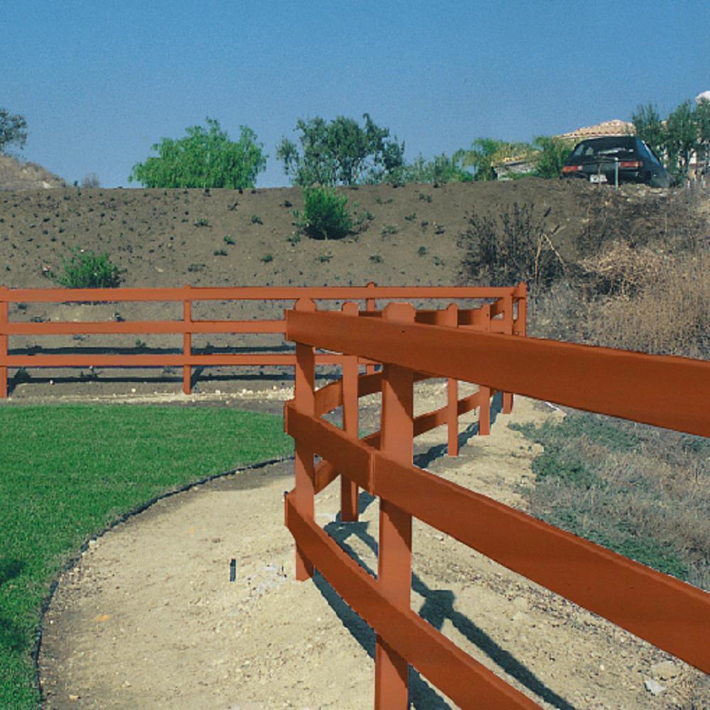 4 in. x 4 in. x 8 ft. #2 DF Polymer Coated Western Red Cedar Tone Fence Post - Super Arbor
