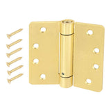 4 in. x 1/4 in. Radius Oil-Rubbed Bronze Adjustable Spring Door Hinge