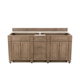Bristol 72 in. W Bathroom Double Vanity Cabinet Only in Vintage Vanilla - Super Arbor