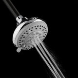3-Spray 4 in. Single Wall Mount Fixed Adjustable Shower Head in Chrome - Super Arbor
