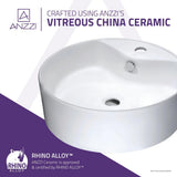 Vitruvius Series Ceramic Vessel Sink in White - Super Arbor