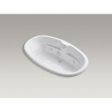 6 ft. Acrylic Oval Drop-in Whirlpool Bathtub in White with Heater - Super Arbor
