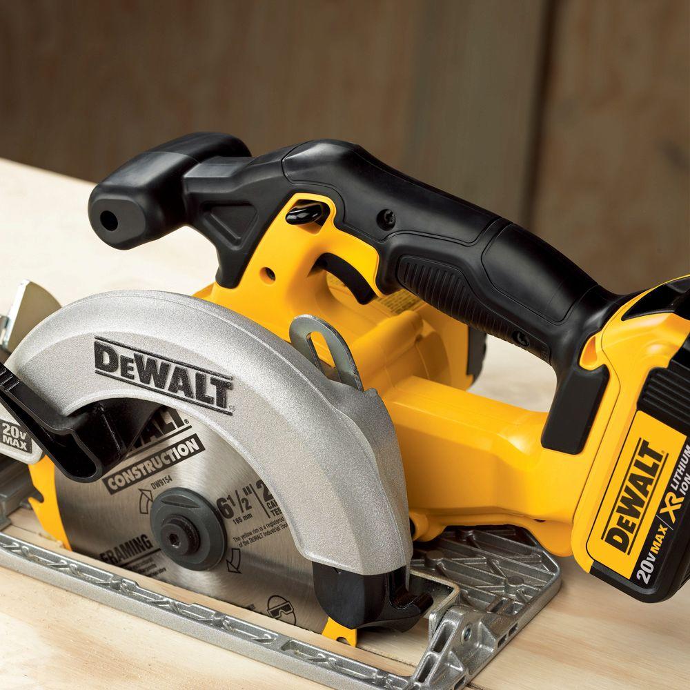 20-Volt MAX Lithium-Ion Cordless 6-1/2 in. Circular Saw (Tool-Only) - Super Arbor