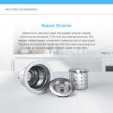 All-in-One Undermount Stainless Steel 43 in. Triple Bowl Kitchen Sink - Super Arbor