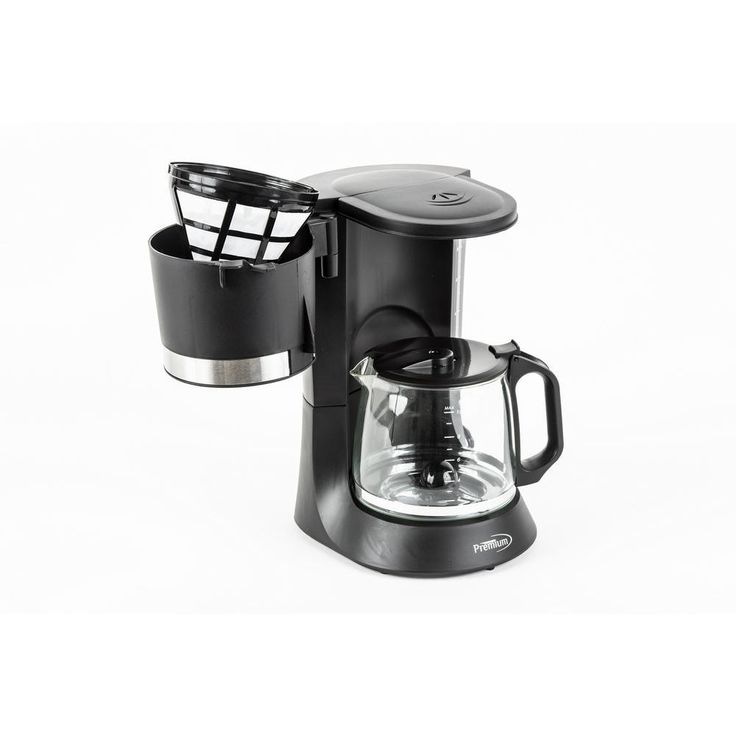 Pause to Pour 10-Cup Black Drip Coffee Maker with Glass Carafe
