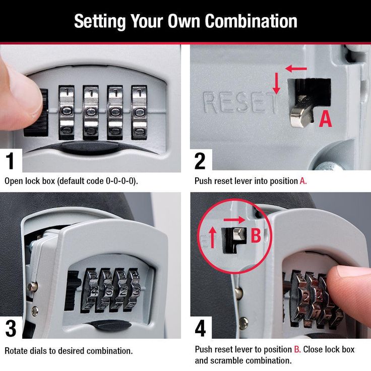 Master Lock 5400D Set Your Own Combination Portable Lock Box, 5 Key Capacity, Black