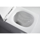 0.8 GPF/1.28 GPF Dual Flush Round Shape Ceramic Elongated Toilet Including Toilet Round Only Seat in White