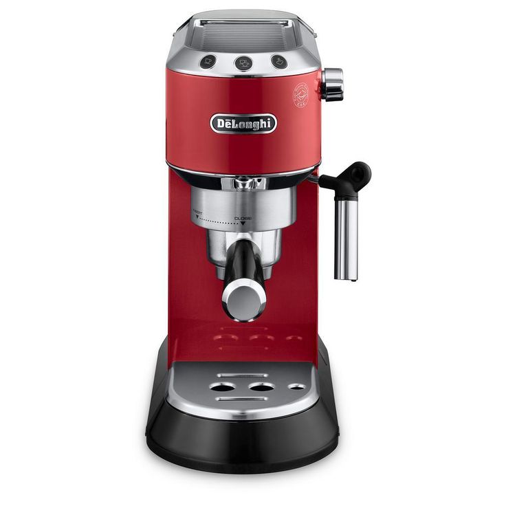 Dedica EC860 15-Bar Black Stainless Steel Slim Espresso Machine and Cappuccino Maker