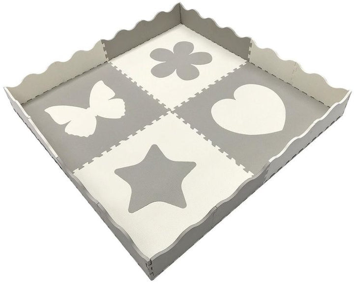 Sorbus Puzzle Mat Interlocking Floor Kids Play Carpet Tiles - Baby Foam Puzzle, Extra Thick Non-Toxic Crawling Mat for Tummy Time, Great for Children Playroom (4 Tiles)