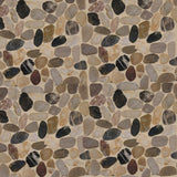 MSI Mix River Rock 12 in. x 12 in. x 10 mm Textured Marble Mesh-Mounted Mosaic Tile (10 sq. ft. / case)