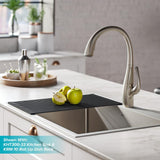 Spot Free Ansel Single-Handle Pull-Down Sprayer Kitchen Faucet in All-Brite Stainless Steel - Super Arbor