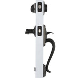 Camelot Aged Bronze Single Cylinder Deadbolt with Accent Lever Door Handleset - Super Arbor