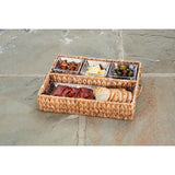 Garden Terrace Dbl.Tray Server. Glass Tray 12.25
