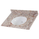 31 in. x 22 in. Stone Effects Vanity Top in Cascade with White Sink - Super Arbor