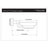 Caster Series Soap Dish in Polished Chrome - Super Arbor