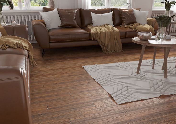 CALI (Sample) Fossilized Antique Java Bamboo Handscraped Waterproof Hardwood Flooring