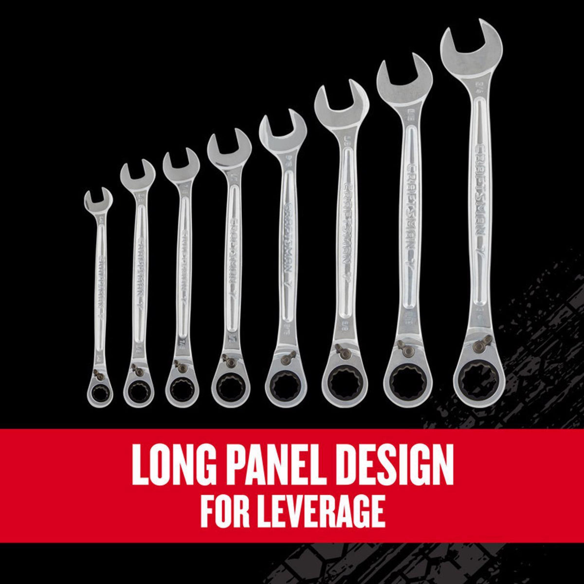 Craftsman V-Series SAE Extra Long Flex Head Box Wrench Set, 7 pc