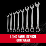 Craftsman V-Series SAE Extra Long Flex Head Box Wrench Set, 7 pc