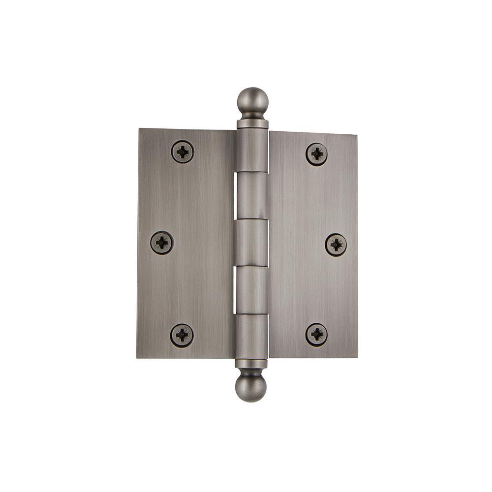 3.5 in. Ball Tip Residential Hinge with Square Corners in Oil-Rubbed Bronze - Super Arbor
