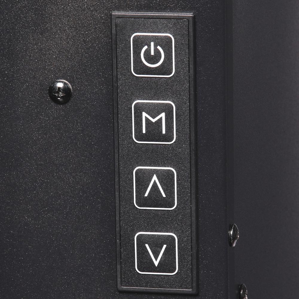 42 in. Infrared Wall Mount Electric Fireplace in Black - Super Arbor