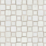 MSI Marbella Lynx 12 in. x 12 in x 10mm Polished Marble Mesh-Mounted Mosaic Tile (10 sq. ft. / case)