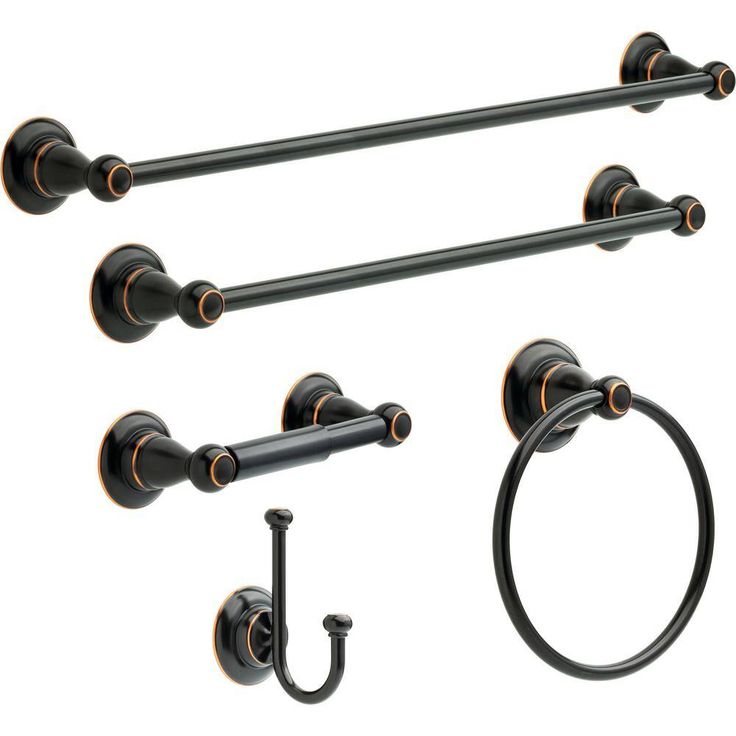 Delta Porter 26 in. x 23 in. Frameless Oval Bathroom Mirror with Beveled Edges in Oil Rubbed Bronze