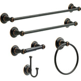 Delta Porter 26 in. x 23 in. Frameless Oval Bathroom Mirror with Beveled Edges in Oil Rubbed Bronze
