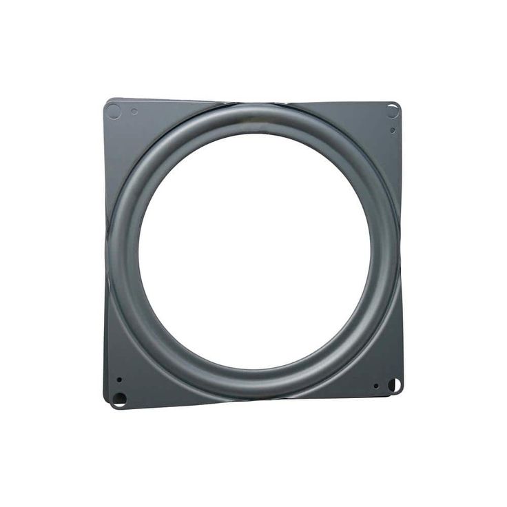 Everbilt 6 in. Silver Square Lazy Susan Turntable with 400 lbs. Load Rating (3-Pack)