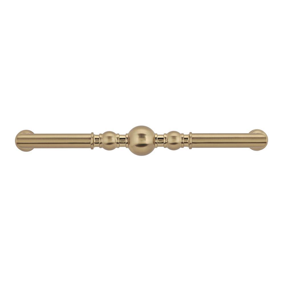 7-9/16 in. (192 mm) Center-to-Center Champagne Bronze Traditional Drawer Pull - Super Arbor