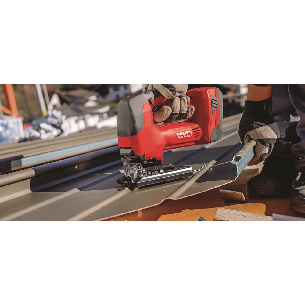 22-Volt SJD 6-A Keyless Cordless Variable Speed Orbital Jig Saw Kit with (2) 2.6 Amp Li-Ion Batteries, Charger and Bag
