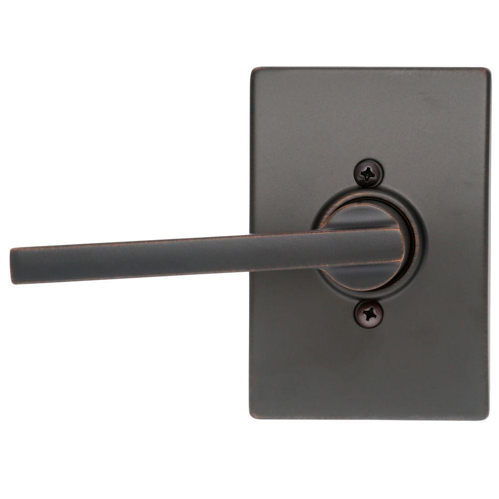 Latitude Aged Bronze Dummy Door Lever with Century Trim - Super Arbor
