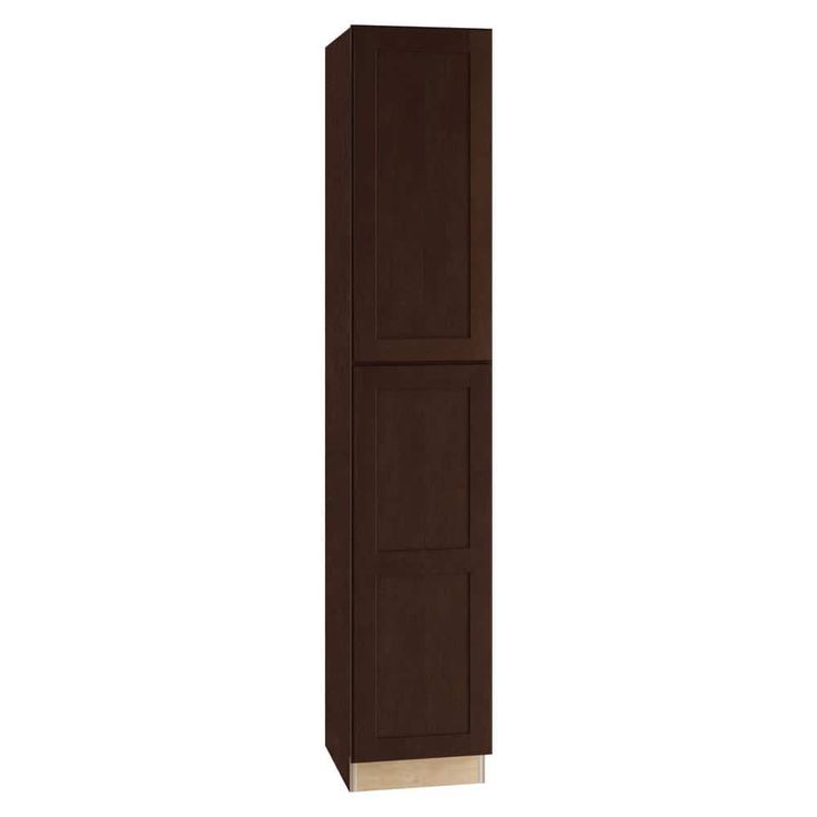 Home Decorators Collection Newport 18 in. W x 24 in. D x 96 in. H Assembled Plywood Pantry Kitchen Cabinet in Manganite with Soft Close RH
