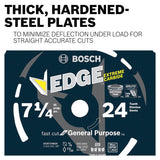 Bosch Edge 7-1/4-in 24-Tooth Tungsten Carbide-Tipped Steel Circular Saw Blade
