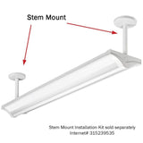 4 ft. 4000 Lumens Indirect Integrated LED White Wraparound Light with Uplight Downlight Feature 4000K (4-Pack)