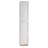 Home Decorators Collection Newport 18 in. W x 24 in. D x 96 in. H Assembled Plywood Pantry Kitchen Cabinet in Pacific White with 4ROT Soft Close LH