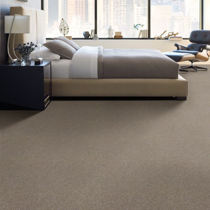 STAINMASTER Essentials Blue Diamonds II 12-ft Natural Contour Textured Carpet (Indoor)