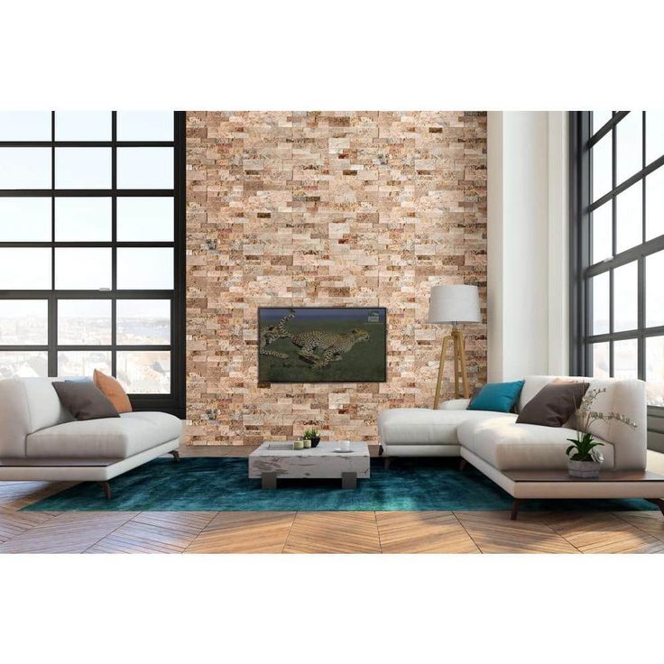 MSI Picasso Ledger Panel 6 in. x 24 in. Natural Travertine Wall Tile (10 cases / 60 sq. ft. / pallet)