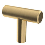 1-9/16 in. (40 mm) Champagne Bronze Bar Cabinet Knob (25-Pack) - Super Arbor