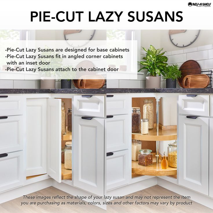 Rev-A-Shelf 2-Tier Plastic Pit-Cut Cabinet Lazy Susan