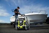 RYOBI 40V Cordless Electric Pressure Washer, 1,500 PSI 1.2 GPM, Cold Water, with Two 5.0 Ah Batteries and Charger