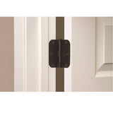 3-1/2 in. and 5/8 in. Radius Matte Black Smooth Action Hinge (3-Pack)